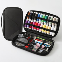 Usine directe 108 pièces Kit d'accessoires de couture Portable maison boîte à coudre ensemble outils de stockage en plastique pour couture cuir couture
