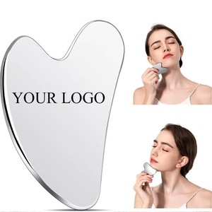 Outils de Gua Sha en acier Mauri, économiques, 1,5 mm, forme cœur, outil de massage pour les soins de la peau - Product Image 1