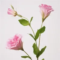 Fleurs artificielles hydratantes Lisianthus, fleurs au toucher réel, décoration de mariage, bouquet de mariée, décoration de luxe pour la maison, Platycodon