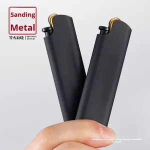 Nouveau Briquet Silencieux Vintage en Métal Mat avec Meule, Épais, Anti-Explosion, Durable, Flamme Ouverte, Rechargeable - Product Image 2