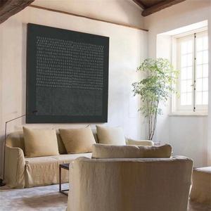 Arte Mural Minimalista Pintado a Mano, Abstracto, Estilo Wabi Sabi, 3D, Decoración de Interiores, Lienzo, Acrílico, Original - Product Image 1