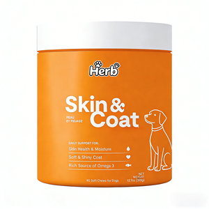 ODM/OEM Marque Privée Friandises Tendres pour Chiens Soin de la Peau et du Pelage Huile de Poisson Soutien Immunitaire Vitamines Minéraux Compléments Alimentaires pour une Santé Rapide - Product Image 1