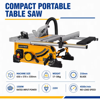 210mm Machine de découpe de bois Outils de travail du bois Scie à table portable