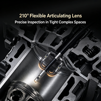 Endoscope articulé bidirectionnel USB-C D100, outils d'inspection des égouts étanches IP67, caméra d'inspection industrielle compatible avec IPh Android