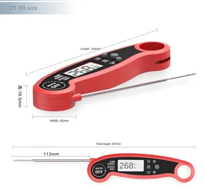 Termómetro Digital Portátil Plegable con Sonda para Cocina, Barbacoa y Repostería - Product Image 6