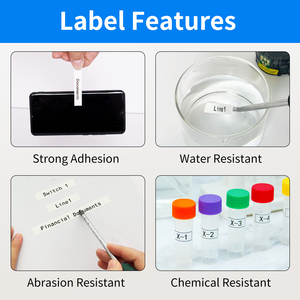 Ruban d'étiquettes en vinyle blanc sur bleu pour <span class=keywords><strong>Brady</strong></span> pour <span class=keywords><strong>BMP21</strong></span> Imprimantes <span class=keywords><strong>BMP21</strong></span>-LAB <span class=keywords><strong>BMP21</strong></span>-<span class=keywords><strong>PLUS</strong></span> Compatible M21-750-595-BL Imprimante - Product Image 3
