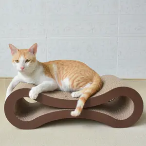 Produsen grosir papan cakar kucing bergelombang macan tutul