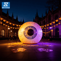 Modèle gonflable géant de globe oculaire, idéal pour les activités d'Halloween et la décoration d'événements