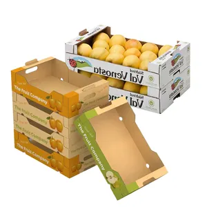 Custom Design Pappkartons zum Verkauf Versand Export frische Banane Pfirsich Kirsche Obst Geschenk Transport Lebensmittel verpackung Box