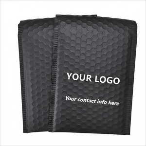 Bolsas de Correo de Polietileno con Burbujas en Negro Mate Ecológicas para Envío Exprés de Libros y Ropa de Lujo Personalizadas - Product Image 1