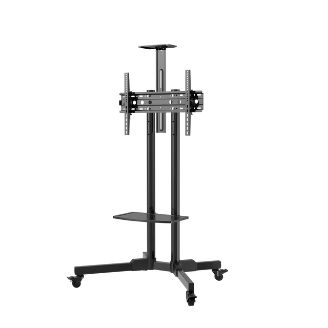 TV Cart with Wheels Mobile TV Stand Cold Rolled Steel Adjustable TV Mount Stand For32-65 Inch Screens Office Home Use Heavy Duty