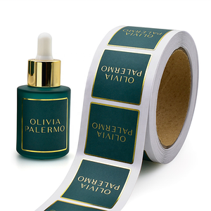 Impresión UV, adhesivo cosmético personalizado, lámina de oro, etiqueta de logotipo de botella de vidrio de Perfume para negocios - Product Image 2
