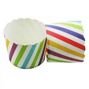 Разноцветные популярные бумажные чашки для кексов и тортов, бумажные чашки для выпечки