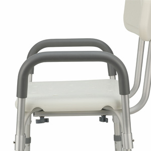 Chaise de douche en alliage d'aluminium antidérapante avec accoudoirs pour personnes âgées et femmes enceintes, utilisation aux toilettes, gris - Product Image 1