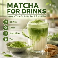 Poudre de Matcha 500g en Pot Mason Qualité Supérieure 800 Mesh pour Magasins de Détail Cafés Vente en Gros