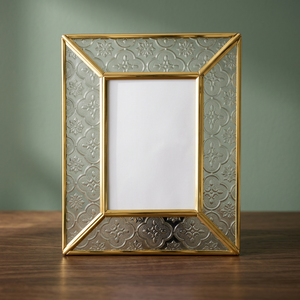 Modern Gold Frame <b>Rectangle</b> Glass <b>Mirror</b> Self-Adhesive Lightweight Waterproof Stainless Steel <b>Wall</b> Decor Bedroom Home Interior - Product Image 1