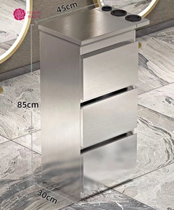 Yicheng Beauty 3AM Armadietto Porta Attrezzi da Barbiere in Acciaio Inossidabile Speciale per Saloni da Parrucchiere Armadio da Terra per Acconciature Carrello Porta Attrezzi - Product Image 4