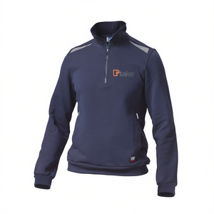 Sweat-shirt à demi-zip Ttake Felpa Regular Grey XL Workwear - Product Image 2