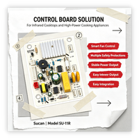 Carte de contrôle de cuisinière infrarouge SUCAN SU 11R avec protection contre les surtensions 6KV, PCB compact pour la fabrication de cuisinières électriques