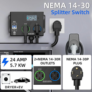 Adaptateur mural intelligent pour sécheuse et véhicule électrique, interrupteur automatique 240 V pour prise de sécheuse, NEMA 14-30 - Product Image 3