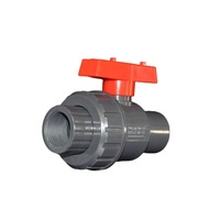Vanne à boisseau sphérique manuelle Pntek en PVC 3 voies pour l'eau 1/2 po, avec joint torique UPVC, personnalisable OEM