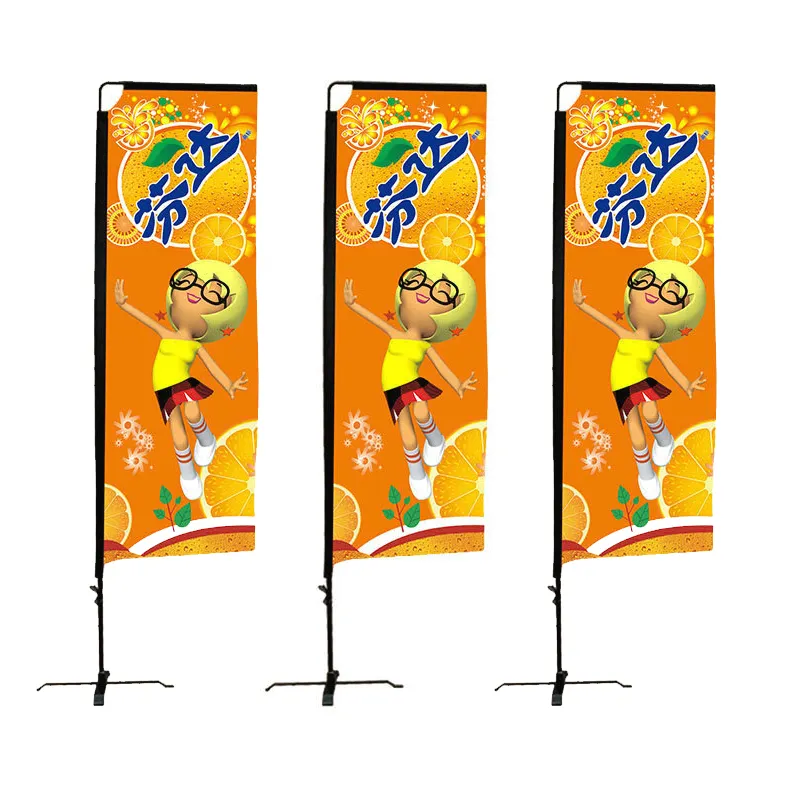 แสดงบล็อกเสาธงโฆษณาชายหาดเสาธงฐานธงสี่เหลี่ยมกลางแจ้ง