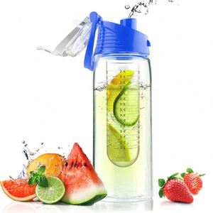Botella de Agua de Tritán Plástico de 24oz Libre de BPA para Infusión de Frutas Detox - Product Image 4