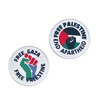 Patch brodé drapeau palestinien tissé avec fixation auto-agrippante pour vêtements, accessoires, sacs de plein air et chapeaux