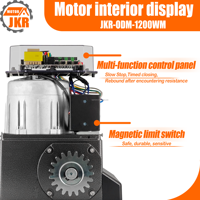 Motor Eléctrico de Alta Resistencia de 1200W para Puerta Corredera, 2000KG, Límite Magnético, Abrepuertas Automático para Fábricas y Almacenes