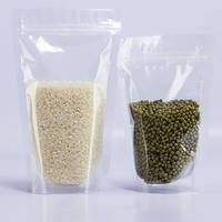 Sachet Doypack refermable transparent en plastique avec fermeture éclair pour aliments, snacks, noix et aliments secs – Emballage de détail
