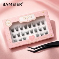 Cils en grappe Volume 3D, aspect naturel, réutilisables, courbure C, PRO 21 grappes, faux cils individuels