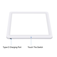 PULUZ LED DC 5V USB Shadowless Light Pad (Blanc) pour boîte de studio photo de 30 cm