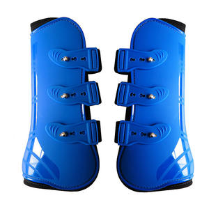 GZZEST HSP-08 Botas y Protectores de Piernas de PU de Lujo para Caballos (Multicolor) para Protección de Patas de Caballo Durante la Montar - Product Image 1