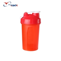 Bouteilles de shaker à protéines pour bébé en plastique biodégradable 2 en 1 de 500 ml, thème anime