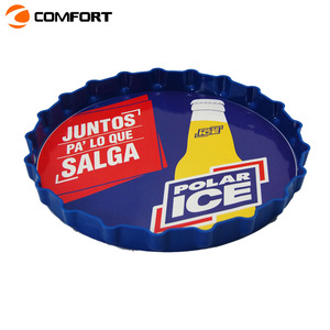 tapa de botella barata como barra de bebida redonda bandejas de plástico de cerveza - Product Image 2
