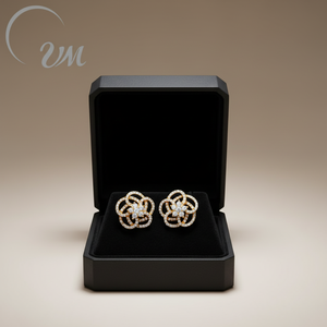 Pendientes de Plata 925 con Circonita, Chapados en Oro, Certificados NGTC, Aptos para Uso Diario, Bodas y Fiestas, Unisex/Hombre/Mujer, Venta al Por Mayor de Joyería UM - Product Image 5