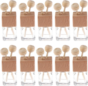 Flacon diffuseur de parfum pour voiture en verre sérigraphié, avec bouchon à vis, haute résistance à la température, 5ml, 8ml, 10ml, 12ml, 15ml, 17ml - Product Image 1