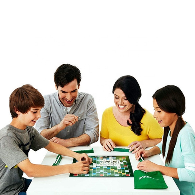 Famille Enfants et Adultes Classique Grille de mots croisés Jeu Jouets Éducatifs Puzzle de Lettre Scrabble jeu