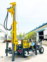 Portable Diesel Petit Puits D'eau Pneumatique Max.200m Foreuse De Forage Puits Profond Plate-Forme De Forage Rotative