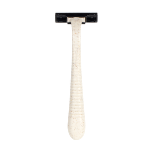 ECOWAY Eco Friendly Disposable Stainless Steel Twin Blade Razor with Recyclable Biodegradable <b>Wheat</b> Straw Face Use - Product Image 1