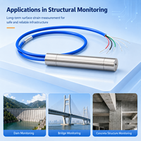 Medidor de Tensión de Superficie de Alambre Vibratorio de Alta Precisión con Protección IP67 para Monitoreo de Estructuras de Acero