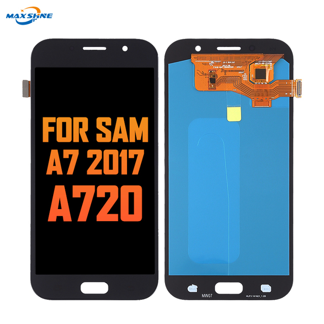 Mobile Phone LCD for Samsung Galaxy A7 2017 A720 LCD Touch Screen Display Assembly Replacement