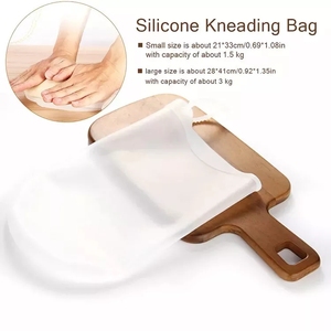 Bolsa de Silicona Redonda Desechable, Ecológica y No Tóxica de la Marca Premium <span class=keywords><strong>TKT</strong></span> para Amasar Masa de Pan, Pastelería y Pizza - Product Image 3