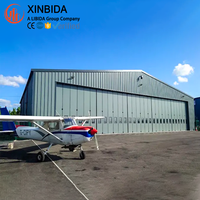 Hangar d'avion moderne en structure métallique préfabriquée |   Bâtiment en acier assemblé personnalisable à grande portée