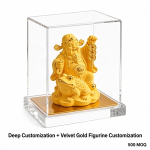 Statuette di Divinità Sacrali Moderne e Tradizionali in Oro Puro Sabbiato, Realizzate su Misura, in Metallo con Finitura Vellutata di Alta Qualità - Product Image 1