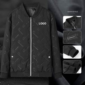 เสื้อแจ็คเก็ตผู้ชายแบบมีซิปสำหรับฤดูหนาว คอตั้ง บุหนา ระบายอากาศ กันลม ใส่ได้สองด้าน เป็นมิตรกับสิ่งแวดล้อม ไซส์ใหญ่ สไตล์ลำลอง รุ่นใหม่ - Product Image 5