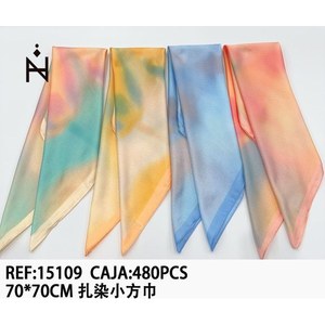 Foulard Quadrato Piccolo Tie-Dye 70x70cm Accessorio Moda Donna - Product Image 1