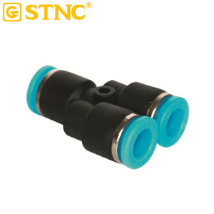 STNC Ventes chaudes Série YPY Couleur gris blanc Union Y Push in One Touch Raccord rapide pour pièces pneumatiques - Product Image 2