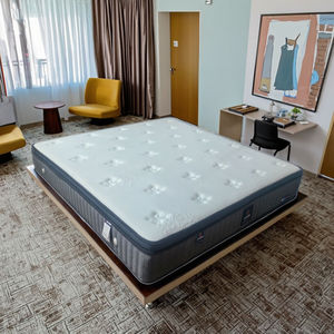 Colchón <span class=keywords><strong>de</strong></span> muelles <span class=keywords><strong>de</strong></span> espuma viscoelástica <span class=keywords><strong>de</strong></span> gel medio, tamaño personalizado, cama doble, colchón King, enrollado, entregado para hoteles, apartamentos, casas - Product Image 1