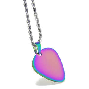 תליון גיטרה הסיטונאי מותאם אישית שרשרת תליון לגברים כלב תג plectum תווים גיטרה מוסיקלית בחירת שרשרת מתנות - Product Image 6